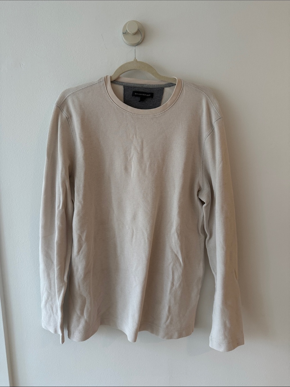 Banana Republic Men's Cream Thermal Base Layer Set